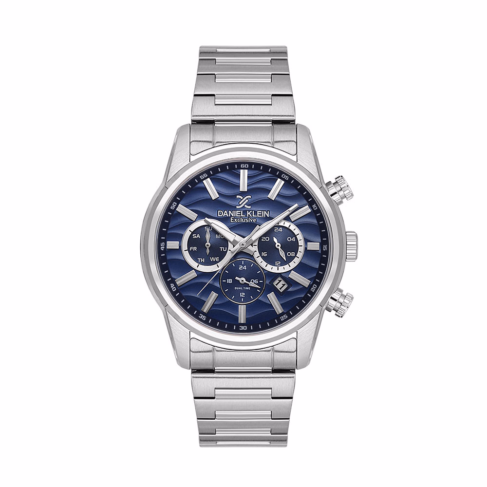 Daniel Klein Exclusive - Ceas Barbatesc Quartz Argintiu DK.1.14062.2