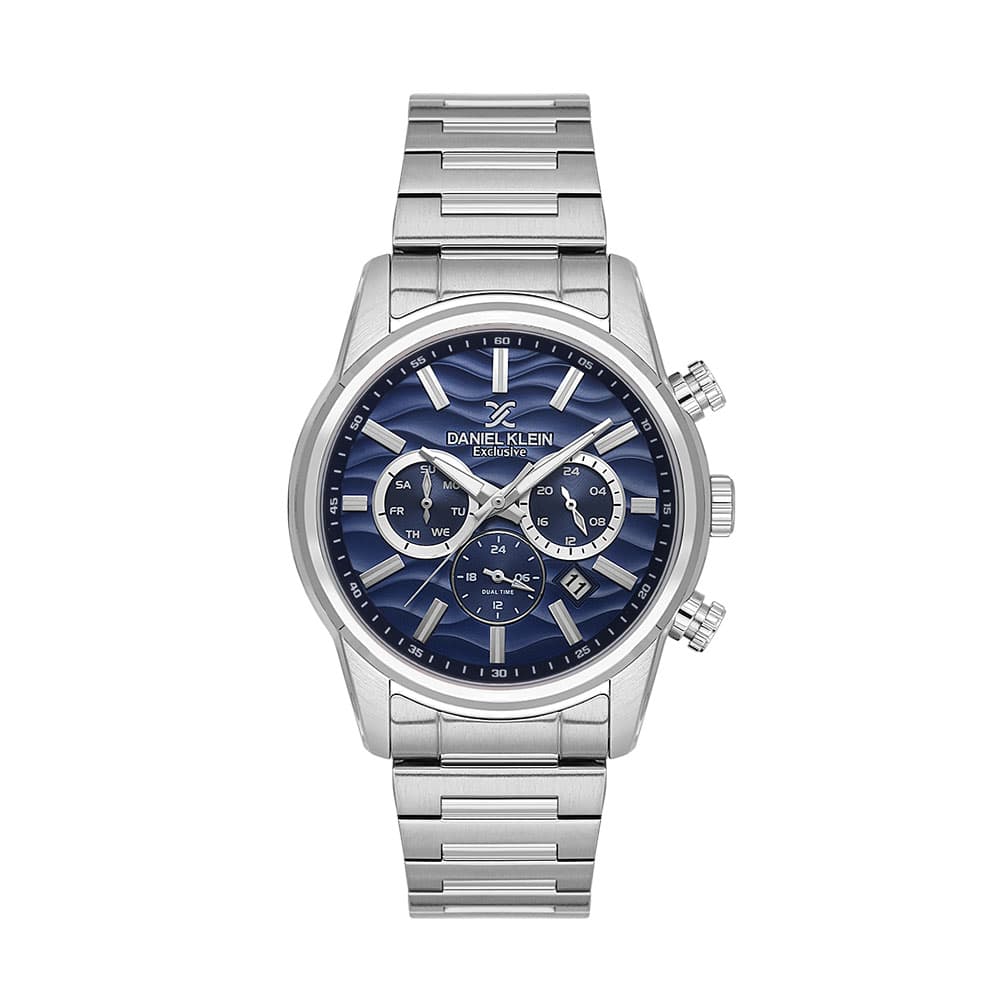 Daniel Klein Exclusive - Ceas Barbatesc Quartz Argintiu DK.1.14062.2