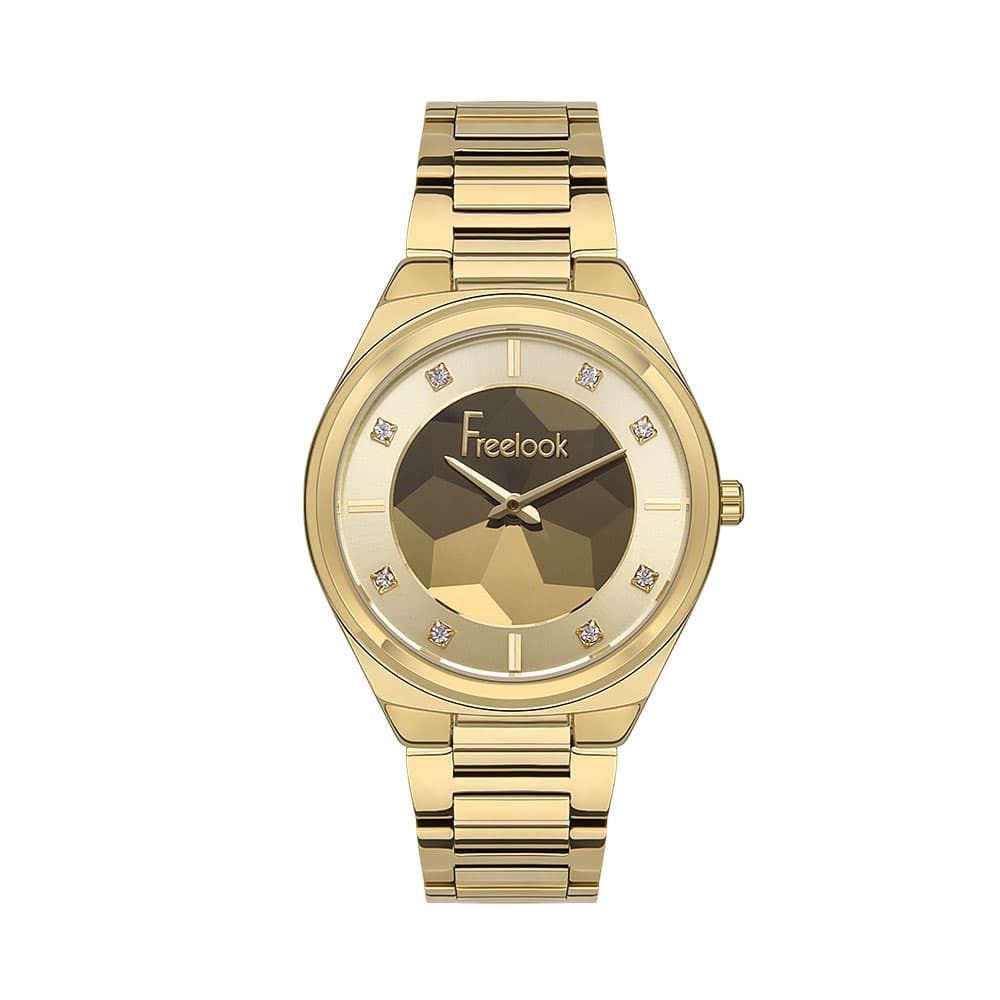 Freelook Eiffel - Ceas Dama Quartz Auriu FL.1.10379.3