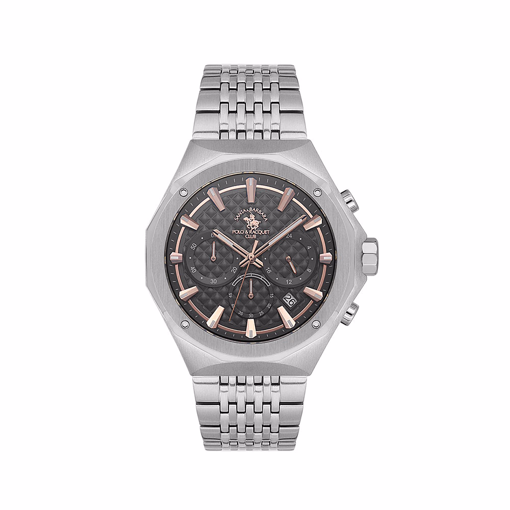 Santa Barbara Polo Legend - Ceas Barbatesc Quartz Argintiu SB.5.10005.3