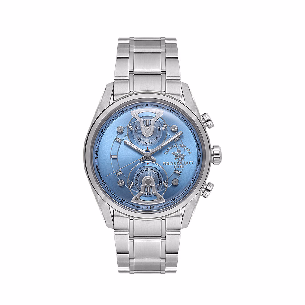 Santa Barbara Polo Legend - Ceas Barbatesc Quartz Argintiu SB.1.10666-3
