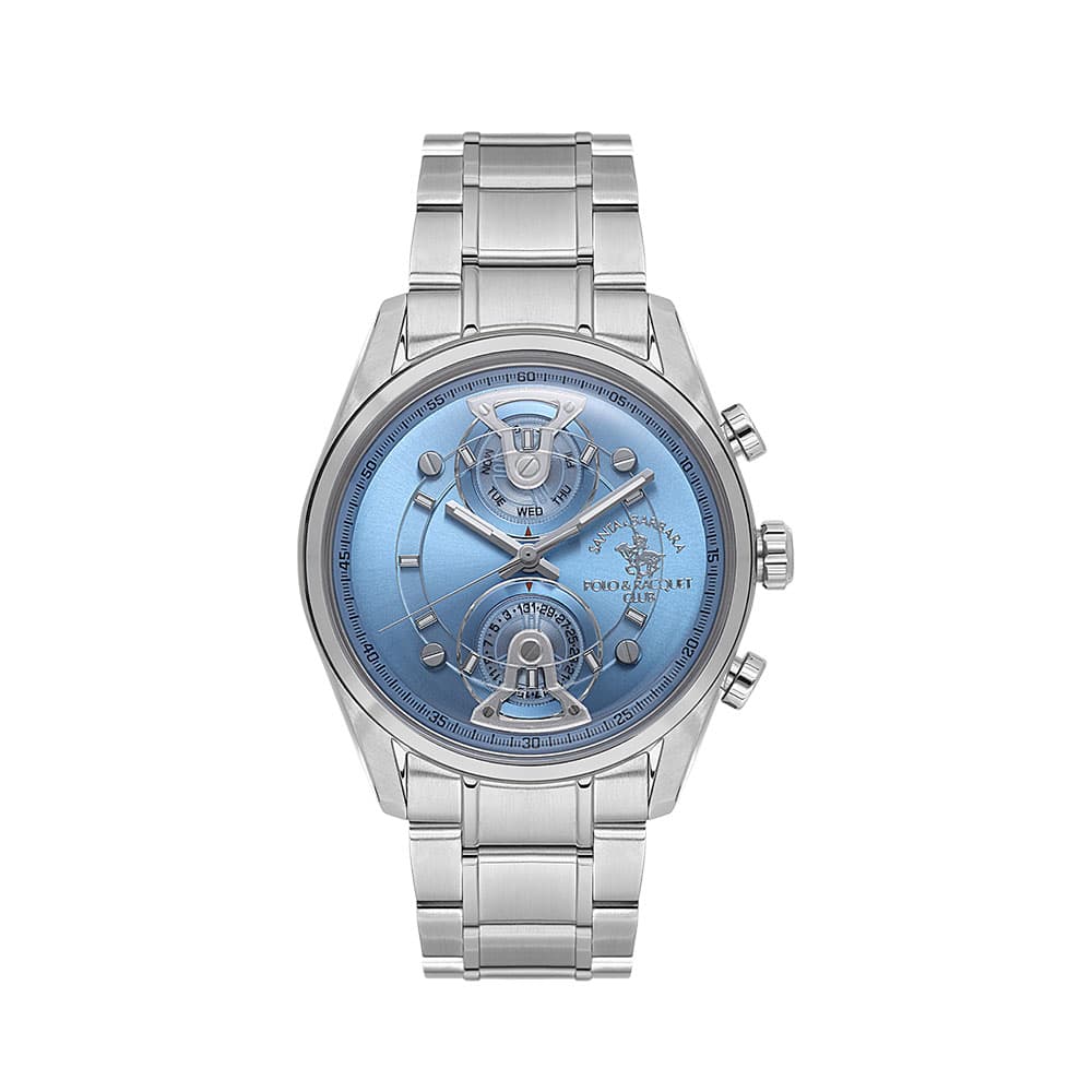Santa Barbara Polo Legend - Ceas Barbatesc Quartz Argintiu SB.1.10666-3