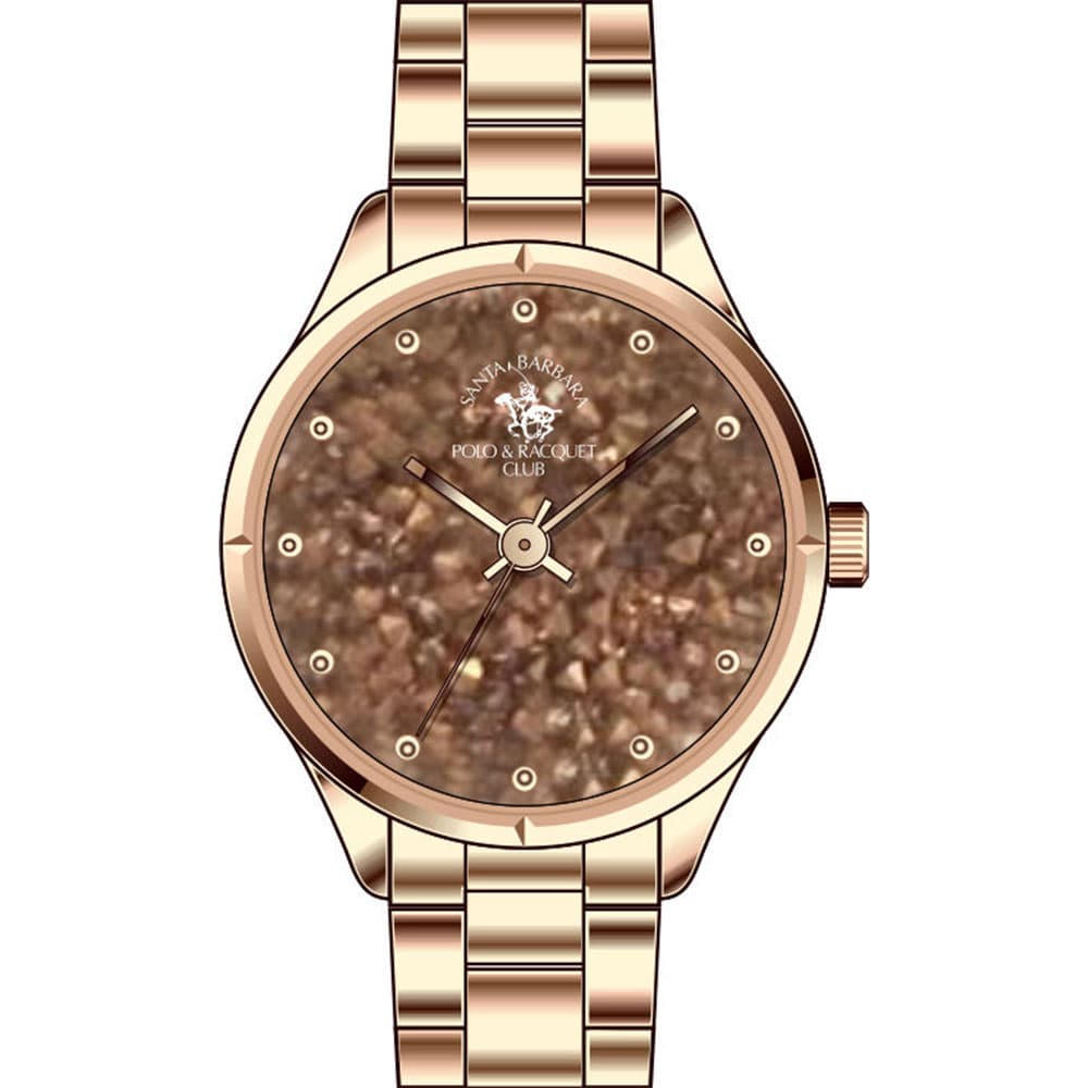 Santa Barbara Polo Unique - Ceas Dama Quartz Auriu Rose SB.2.10001.3