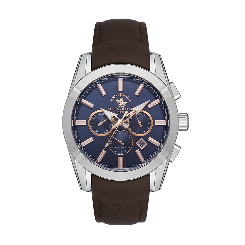 Santa Barbara Polo Noble - Ceas Barbatesc Quartz Cafeniu SB.1.10444.2