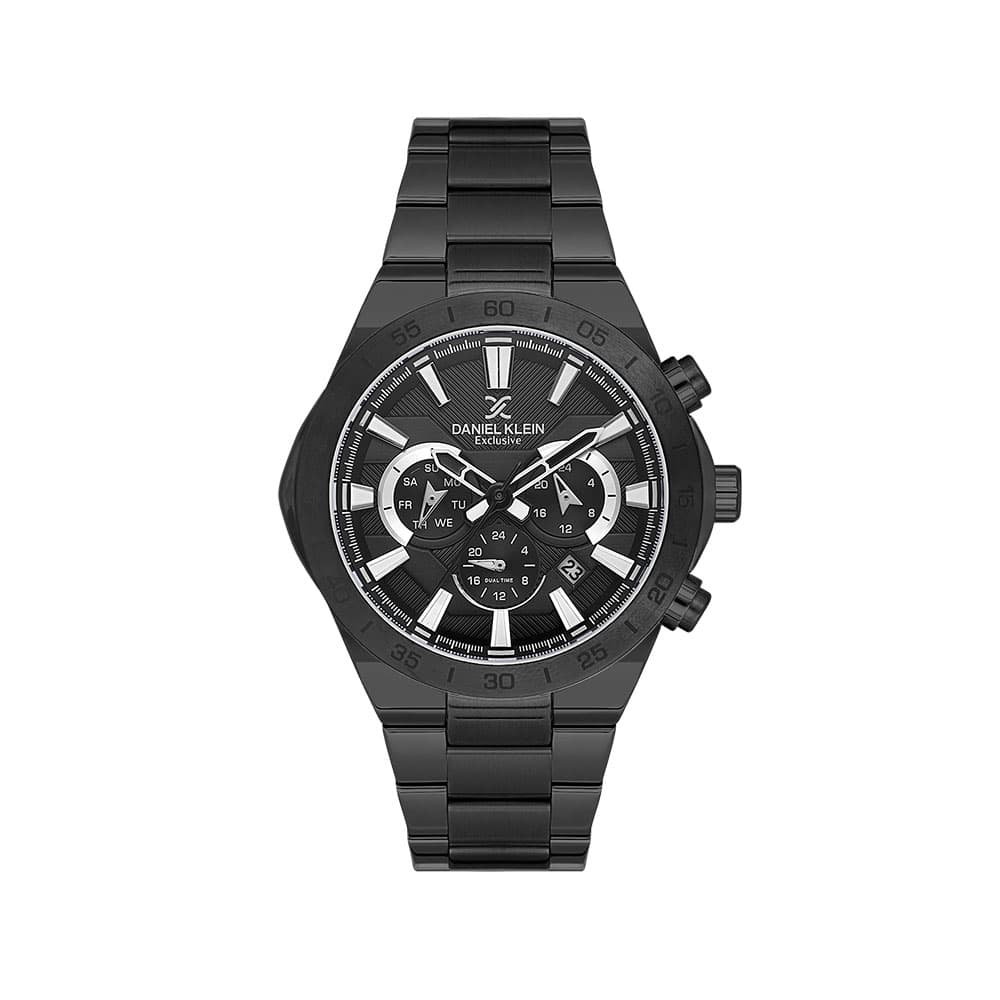 Daniel Klein Exclusive - Ceas Barbatesc Quartz Negru DK.1.14253-4