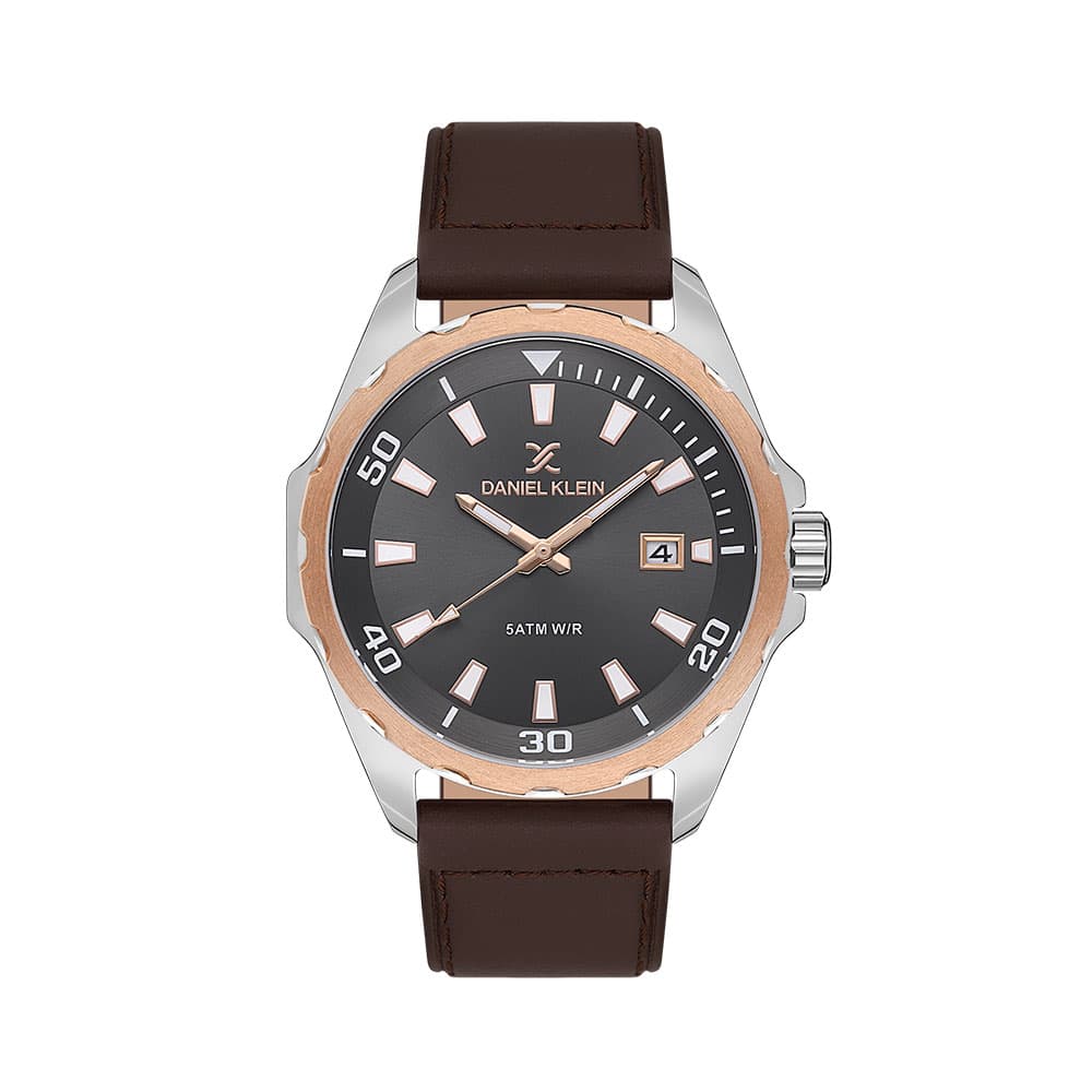 Daniel Klein Premium - Ceas Barbatesc Quartz Cafeniu DK.1.13653.3
