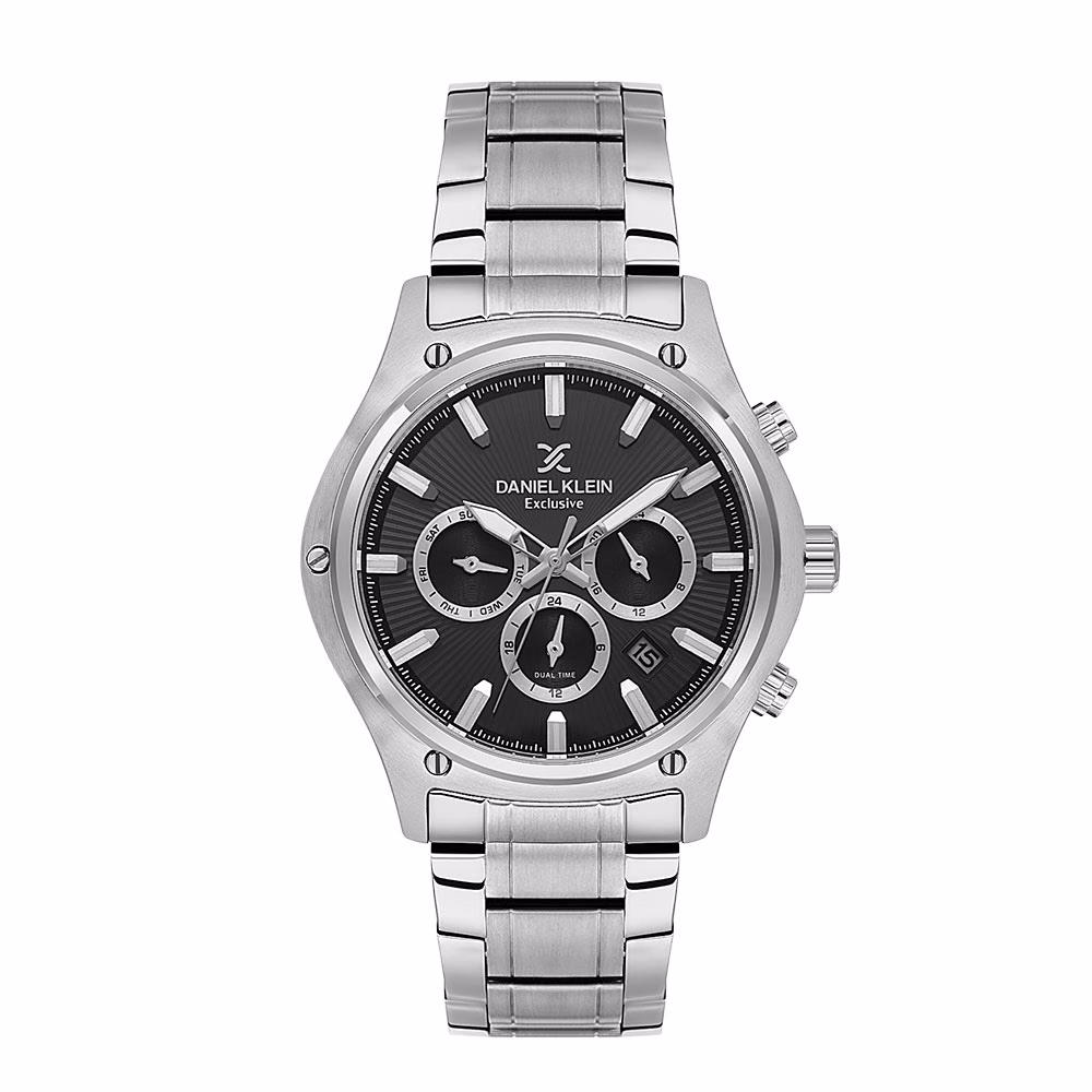 Daniel Klein Exclusive - Ceas Barbatesc Quartz Argintiu DK.1.14057.1