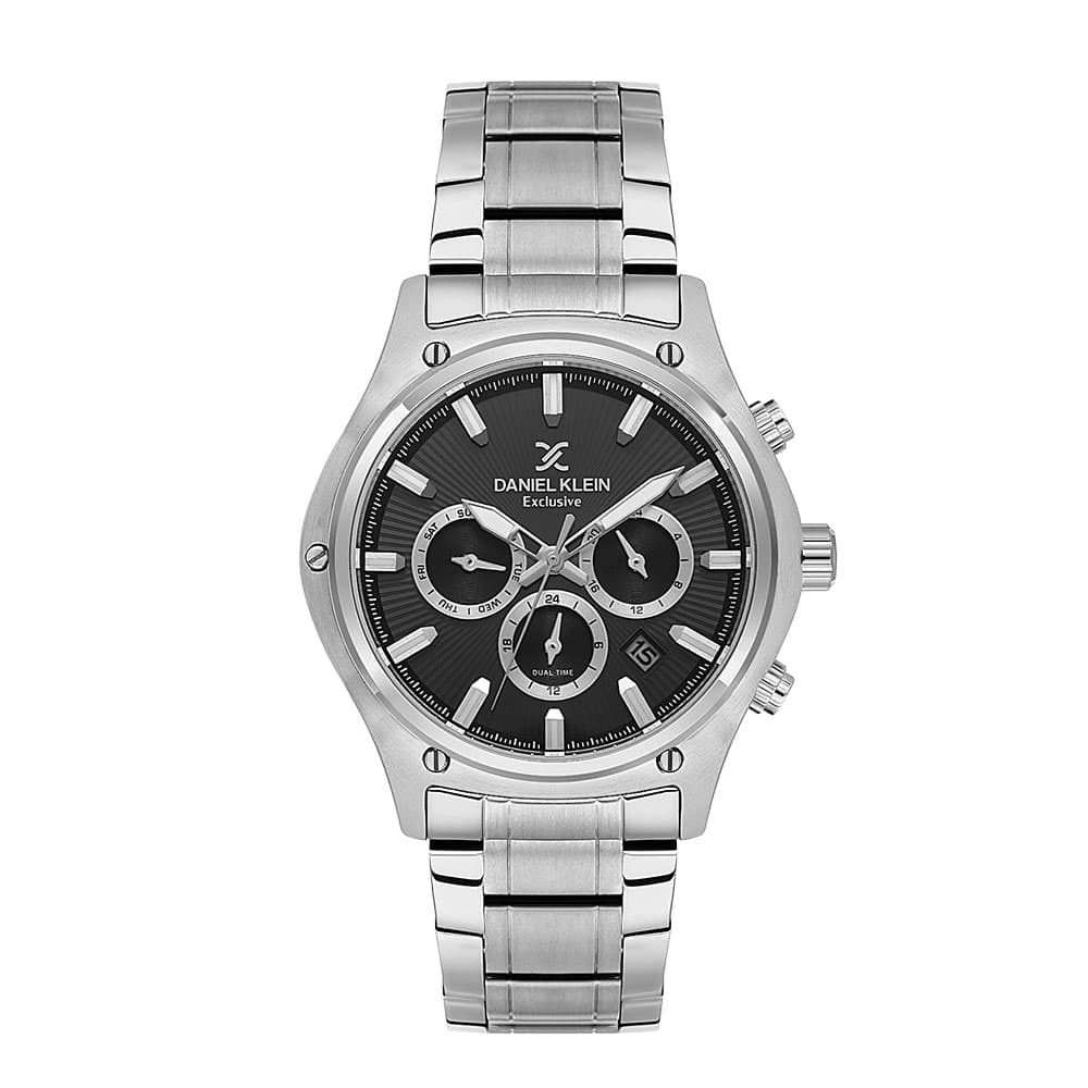 Daniel Klein Exclusive - Ceas Barbatesc Quartz Argintiu DK.1.14057.1