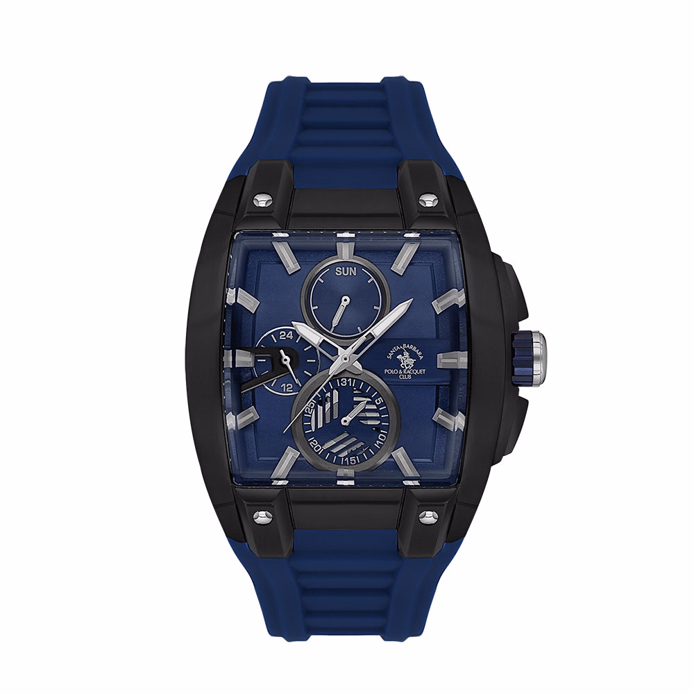 Santa Barbara Polo Prive - Ceas Barbatesc Quartz Bleumarin SB.7.10002.5