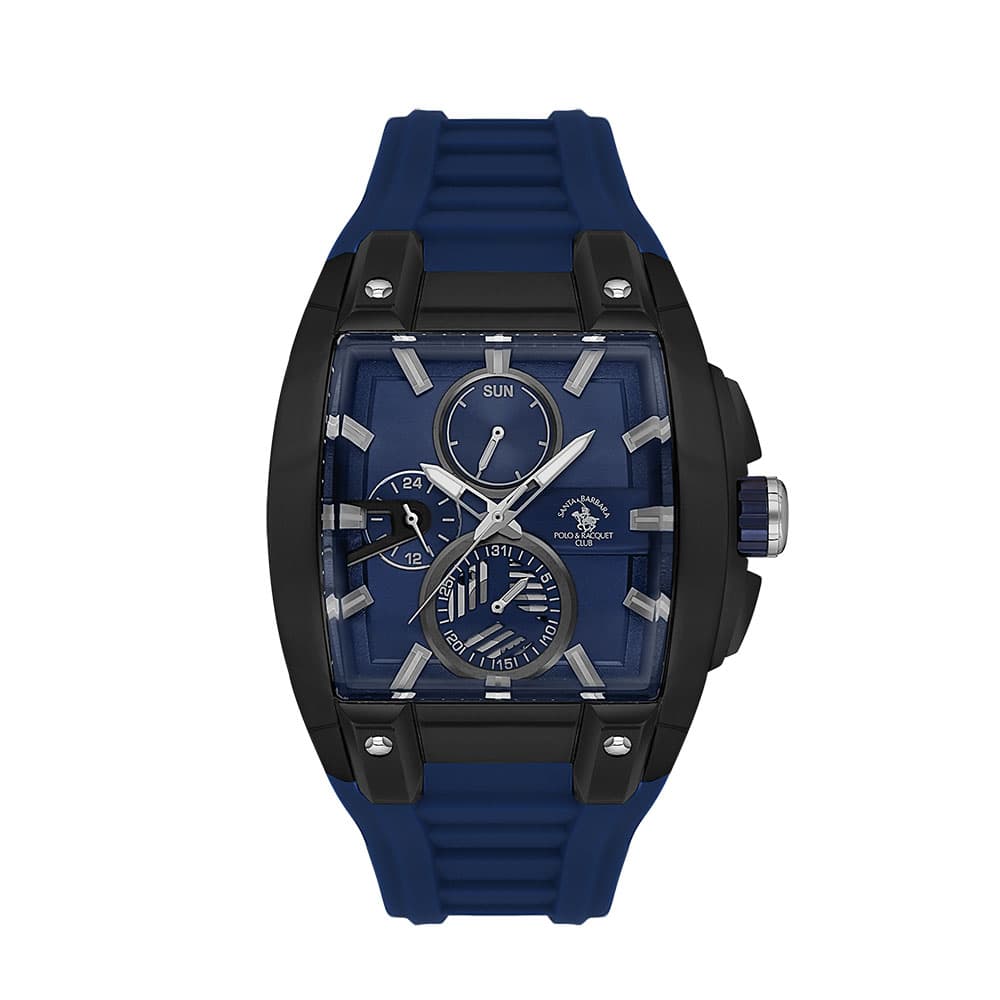 Santa Barbara Polo Prive - Ceas Barbatesc Quartz Bleumarin SB.7.10002.5