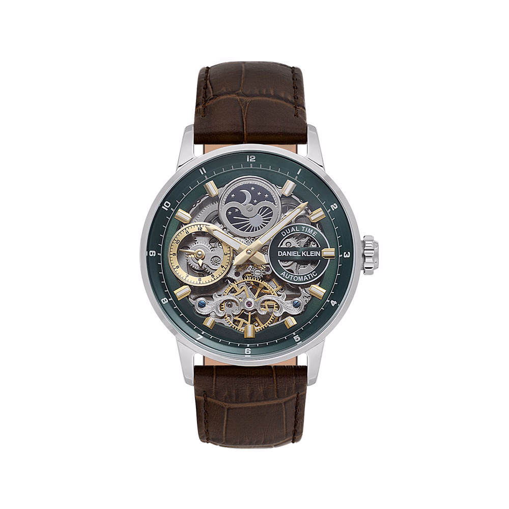 Daniel Klein Skeleton - Ceas Barbatesc Automatic Cafeniu DK.1.14013.3