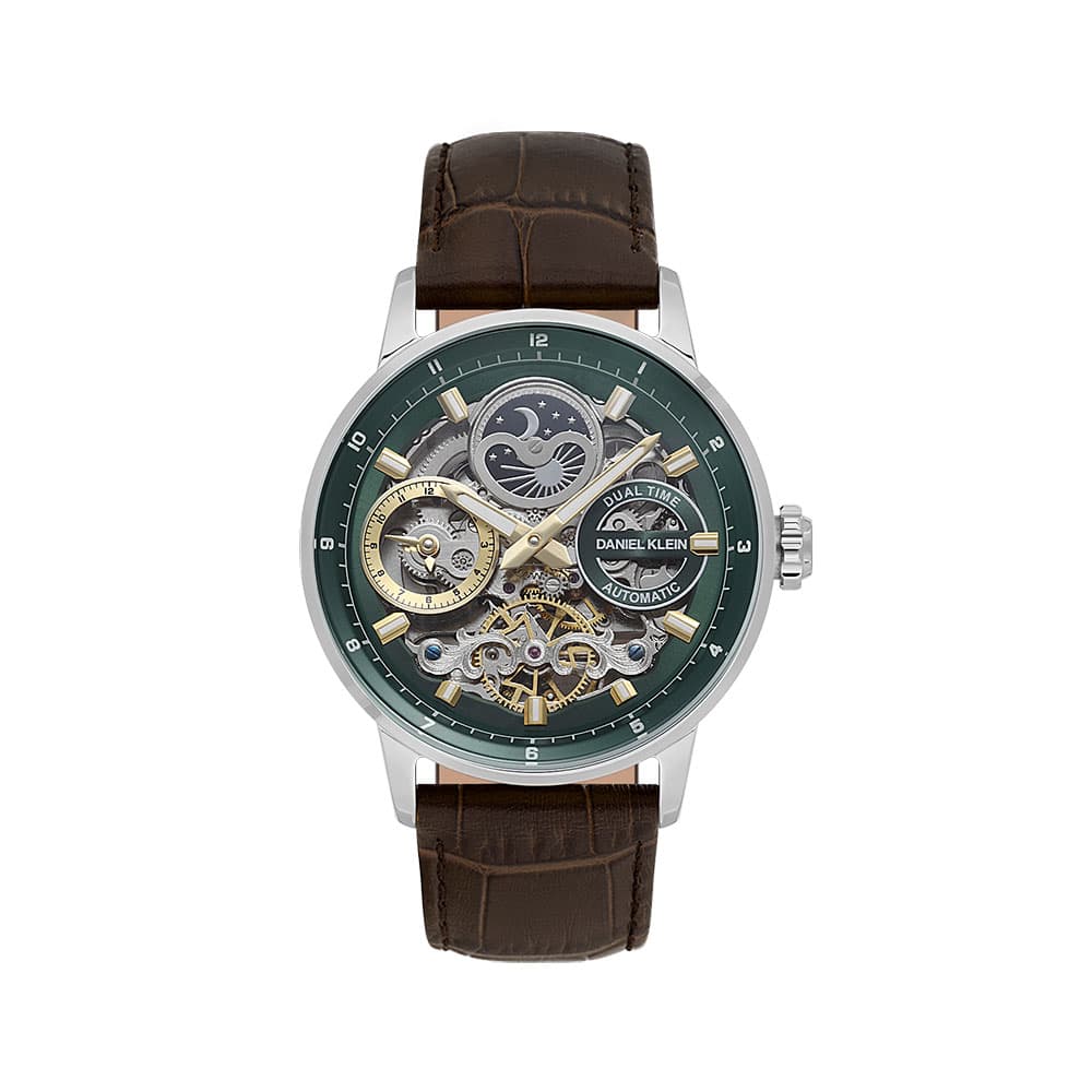 Daniel Klein Skeleton - Ceas Barbatesc Automatic Cafeniu DK.1.14013.3