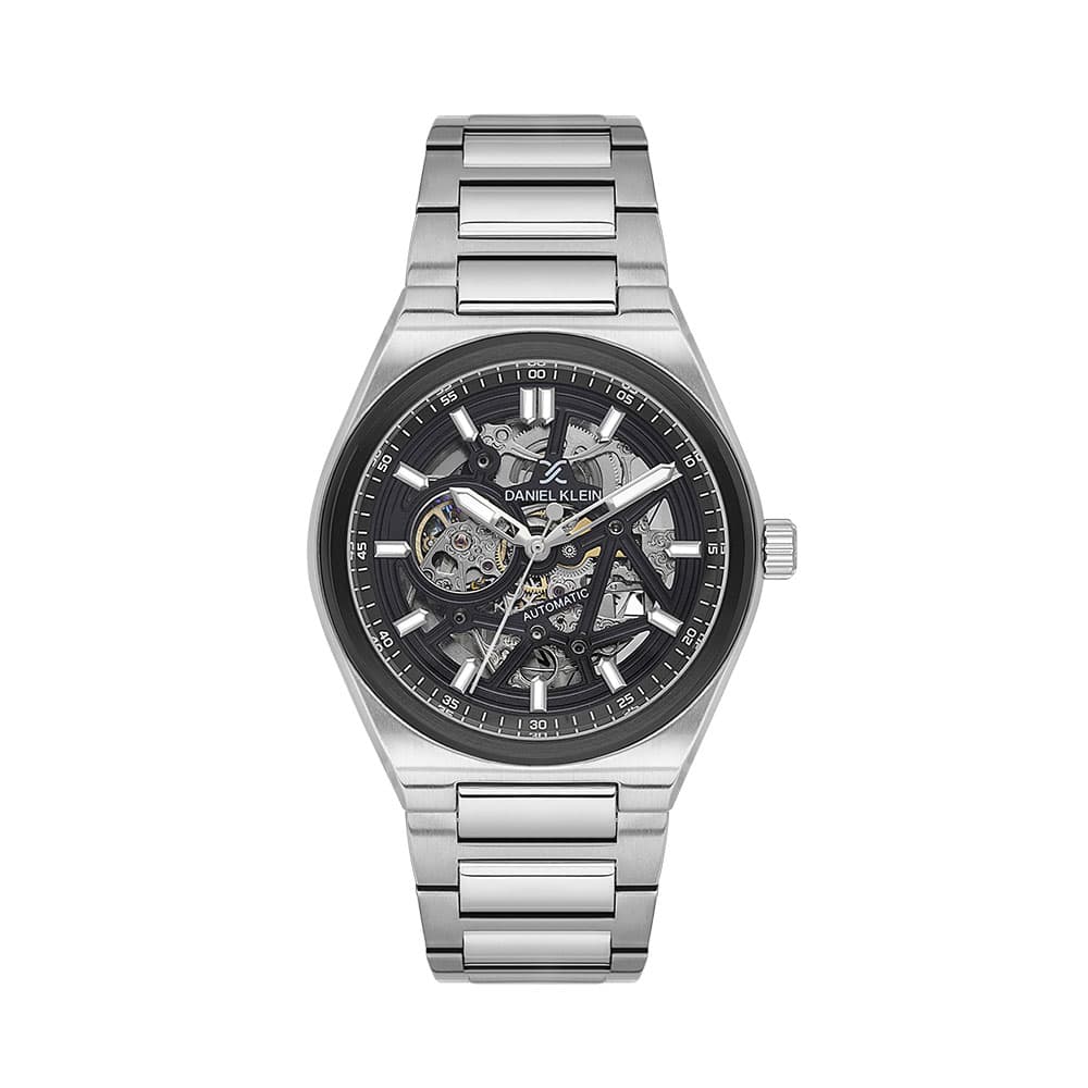 Daniel Klein Skeleton - Ceas Barbatesc Automatic Argintiu DK.1.14012.2