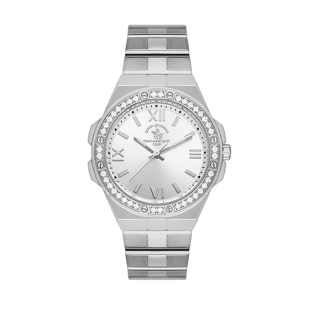 Santa Barbara Polo Luxury - Ceas Dama Quartz Argintiu SB.1.10492.1