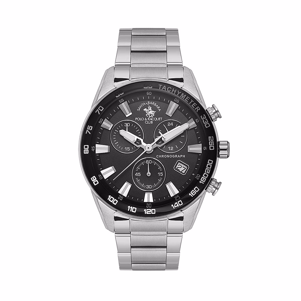 Santa Barbara Polo Legend - Ceas Barbatesc Quartz Argintiu SB.1.10430-1