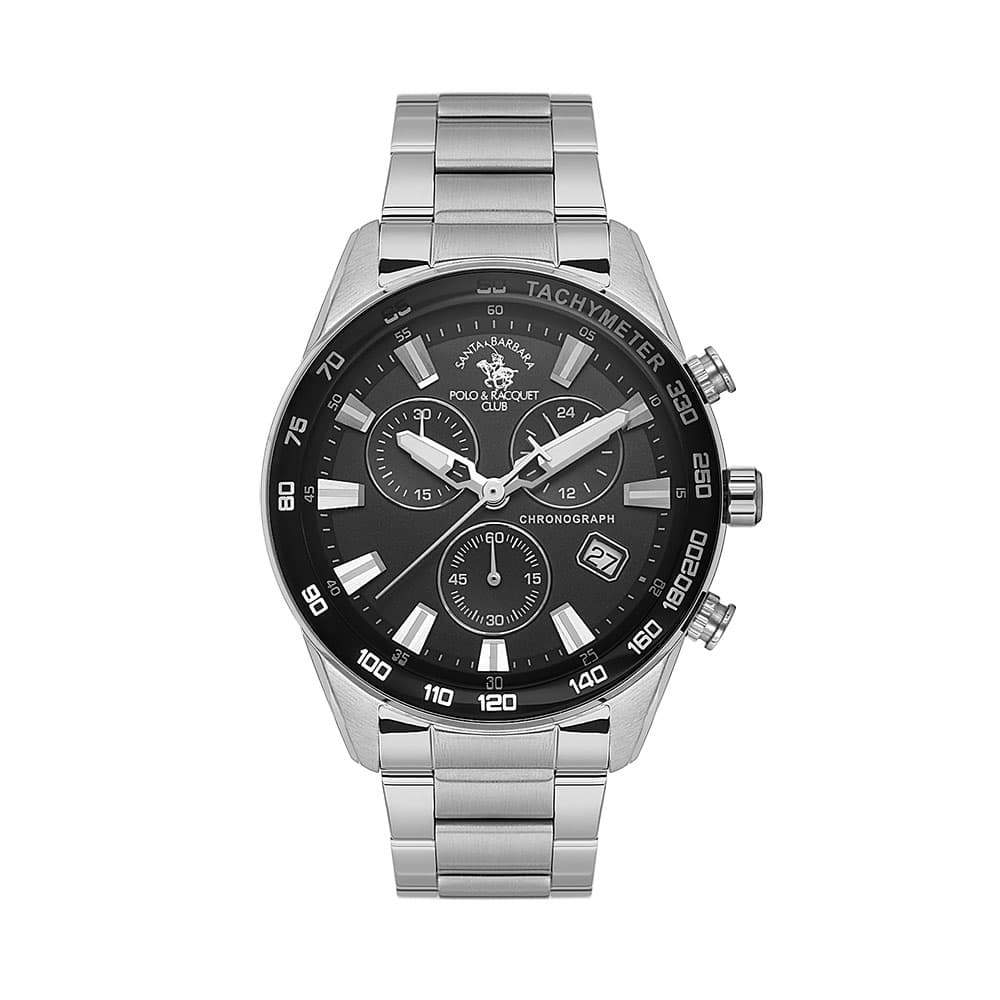 Santa Barbara Polo Legend - Ceas Barbatesc Quartz Argintiu SB.1.10430-1