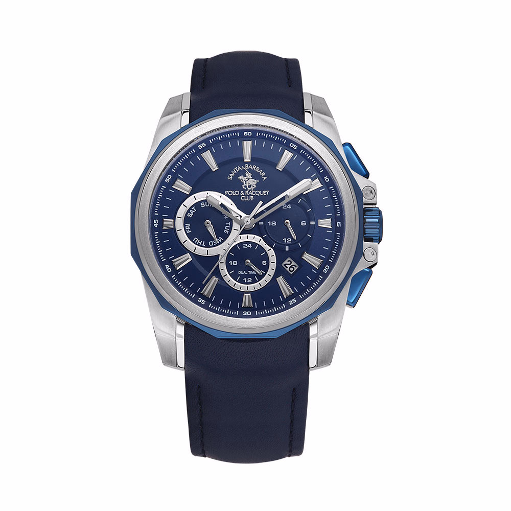 Santa Barbara Polo Prive - Ceas Barbatesc Quartz Bleumarin SB.1.10511.2