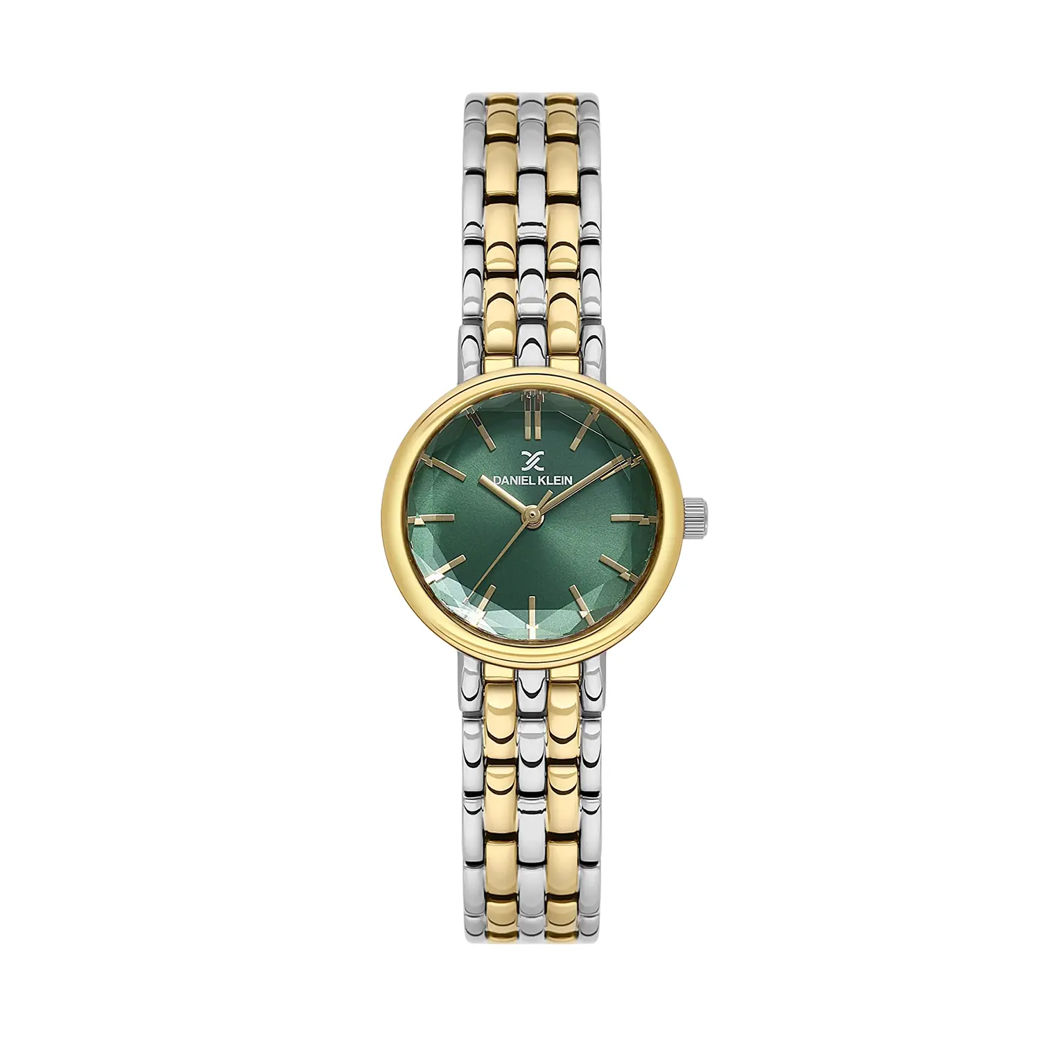 Daniel Klein Premium DK.1.14300-5 - Ceas dama quartz verde, auriu si argintiu