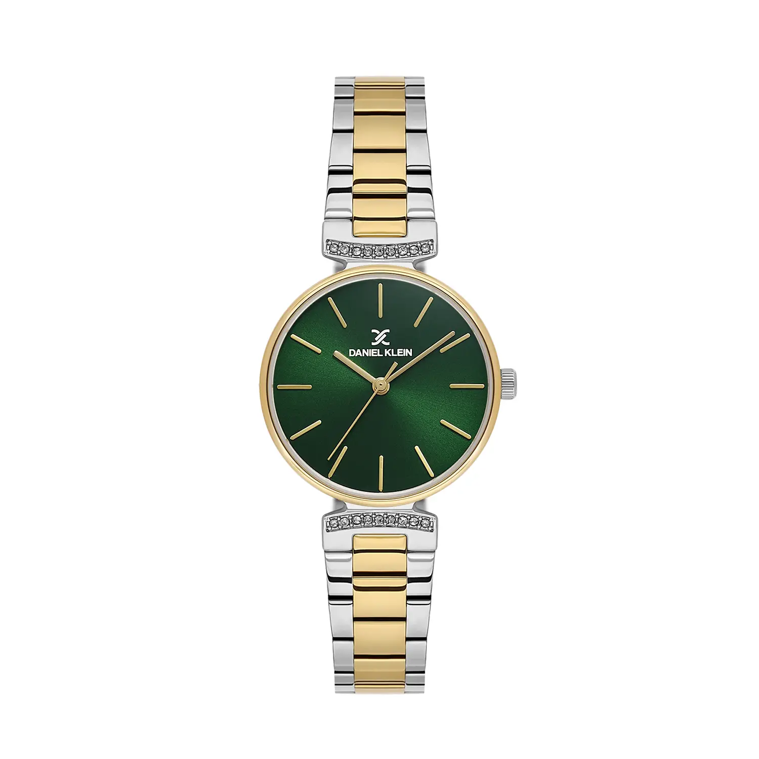 Daniel Klein Premium DK.1.14301-5 - Ceas dama quartz verde, auriu si argintiu