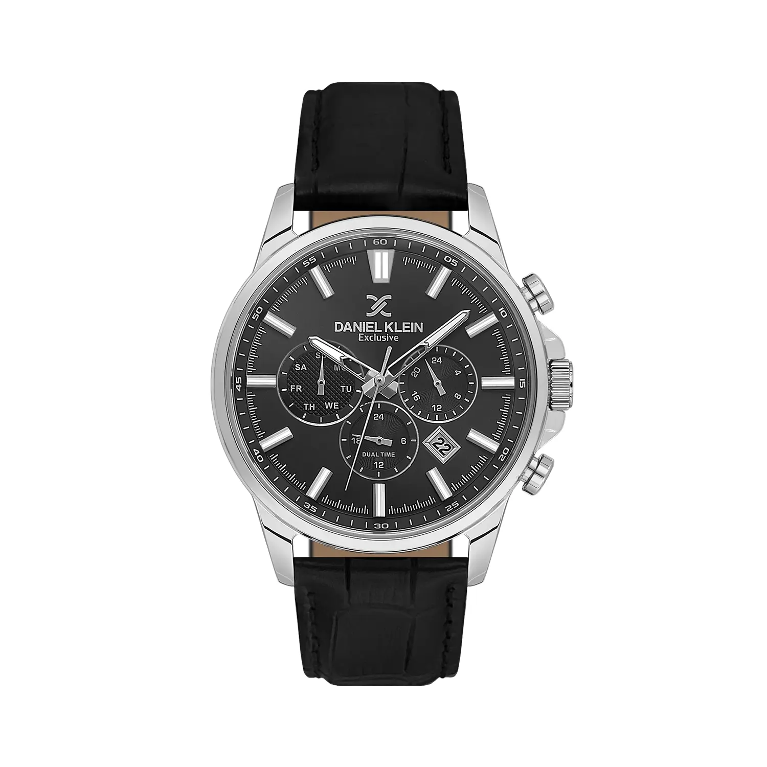 Daniel Klein Exclusive DK.6.14441-2 - Ceas barbatesc quartz negru