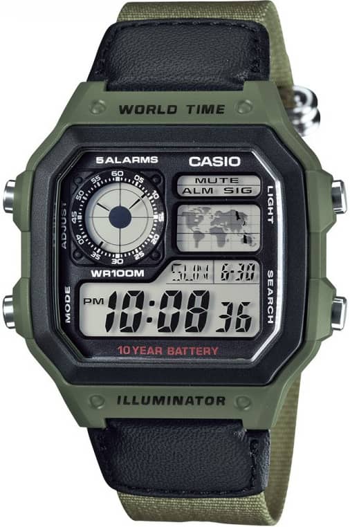 Мъжки часовник Casio - AE-1200WHB-3BVDF