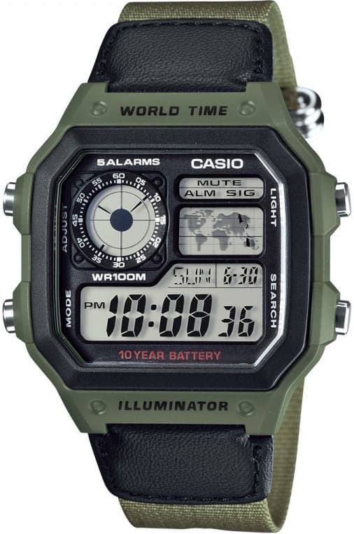 Мъжки часовник Casio - AE-1200WHB-3BVDF