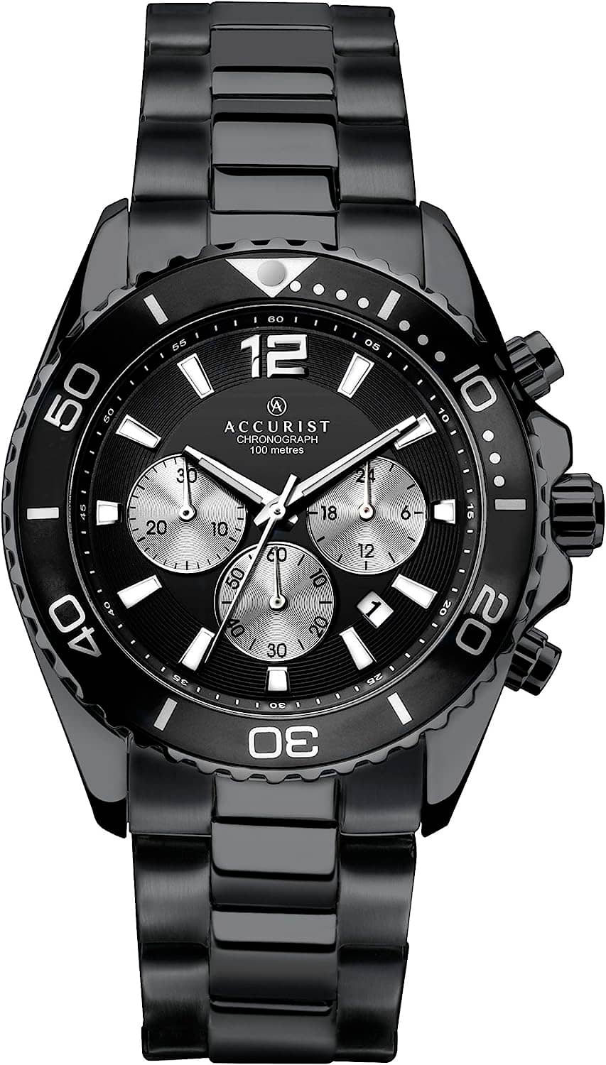 Мъжки аналогов часовник Accurist Chronograph - A-7205