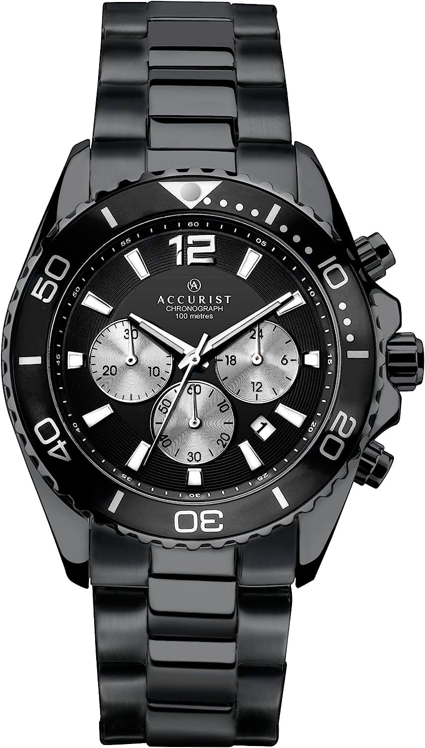 Мъжки аналогов часовник Accurist Chronograph - A-7205