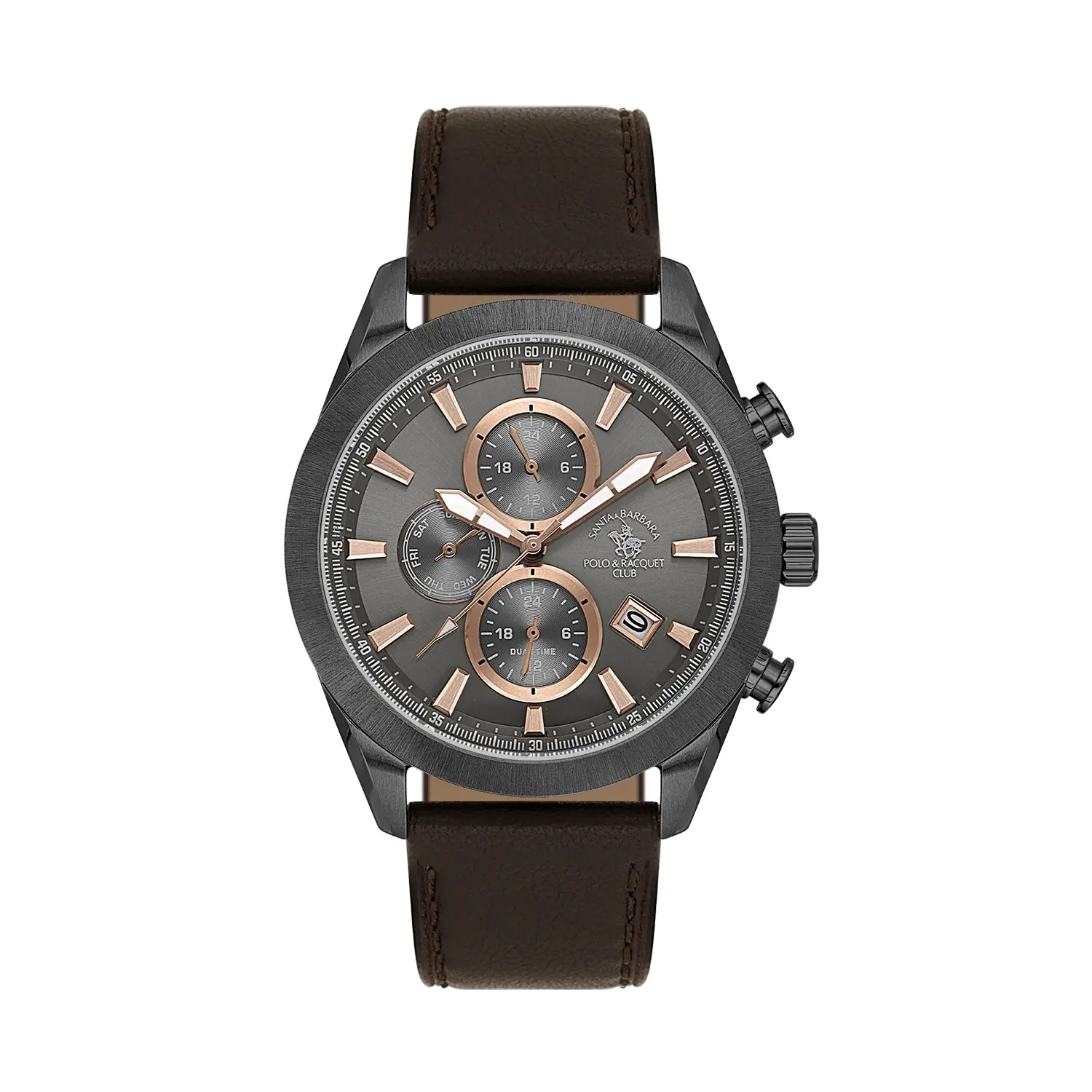 Santa Barbara Polo Legend - Ceas Barbatesc Quartz Maro SB.1.10701-4