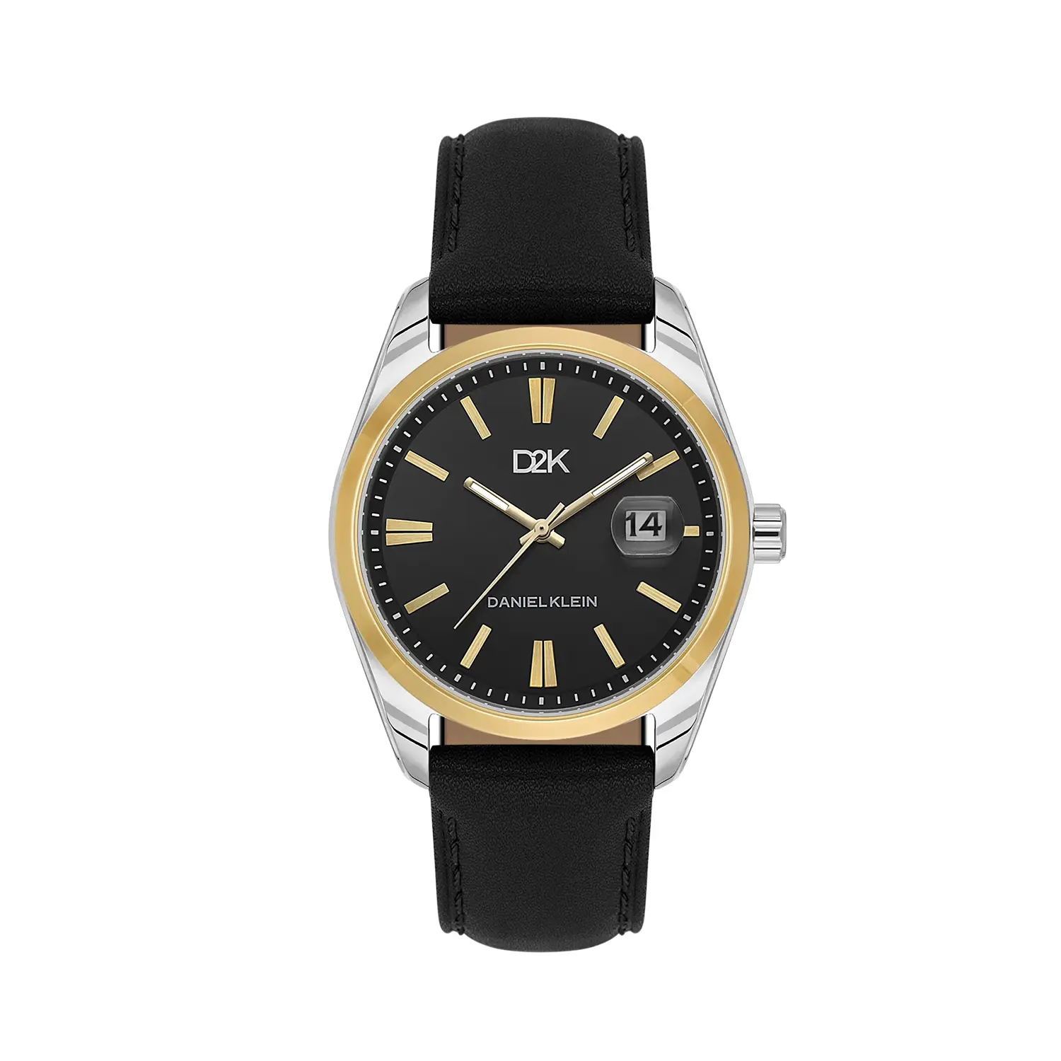 Ceas barbatesc Daniel Klein D2K DK.1.14460-6, quartz, negru si auriu