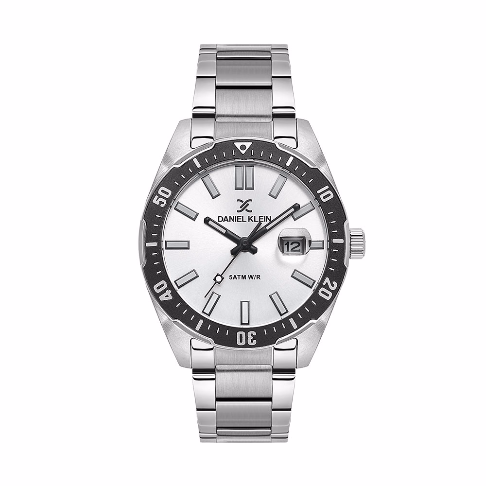 Daniel Klein Premium - Ceas Barbatesc Quartz Argintiu DK.1.14195-1