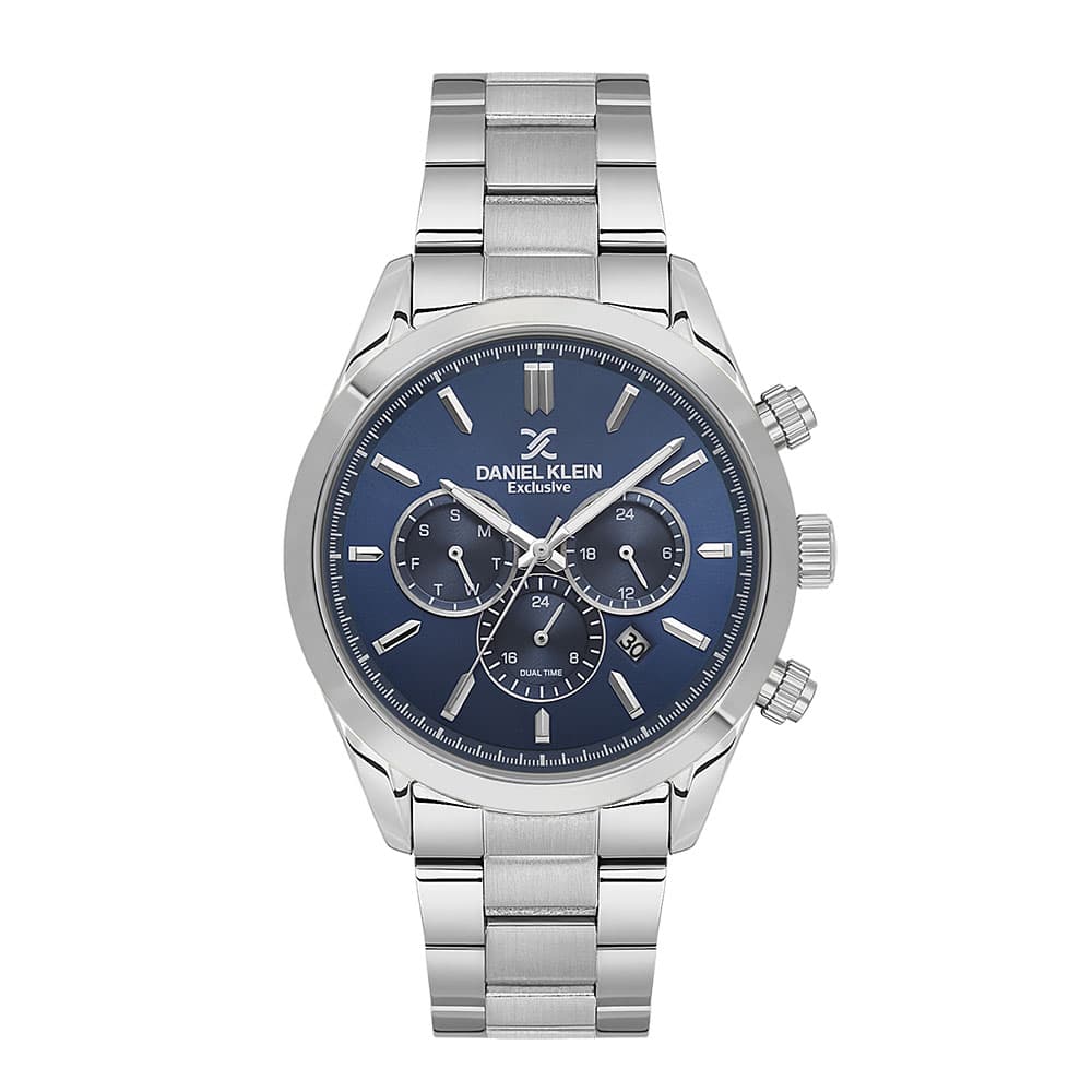 Daniel Klein Exclusive - Ceas Barbatesc Quartz Argintiu DK.6.14259-3