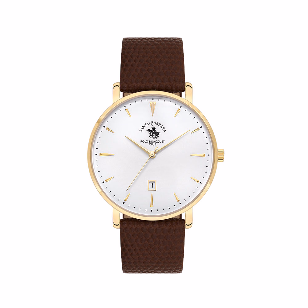 Santa Barbara Polo Noble - Ceas Barbatesc Quartz Cafeniu SB.8.10006.5