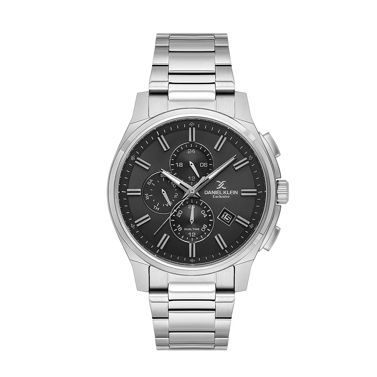 Ceas barbatesc Daniel Klein Exclusive DK.1.14350-2, quartz, argintiu