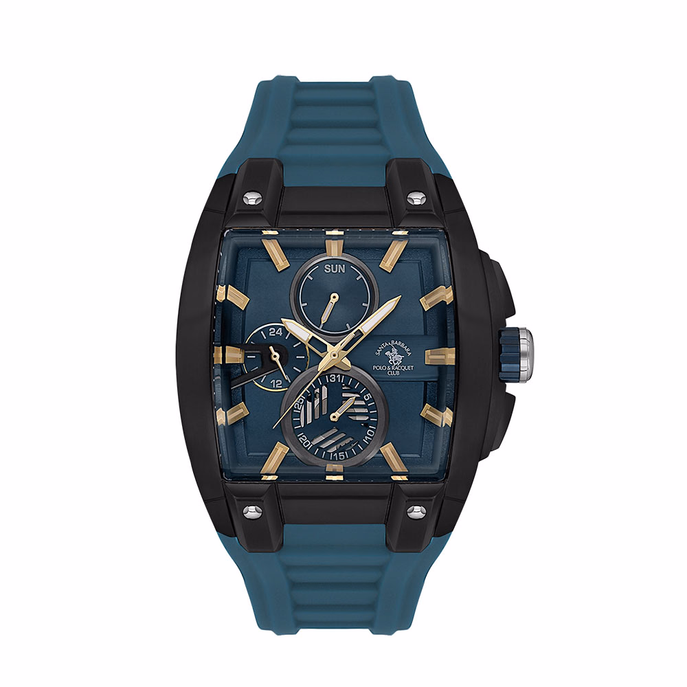 Santa Barbara Polo Prive - Ceas Barbatesc Quartz Albastru Petrol SB.7.10002.4