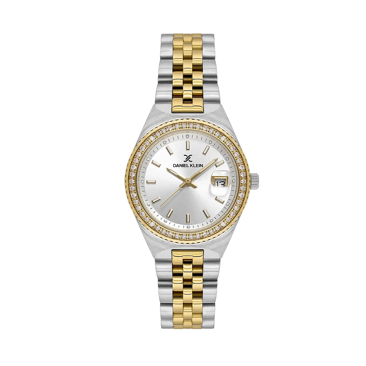 Ceas dama Daniel Klein Premium DK.1.14304-3, auriu si argintiu
