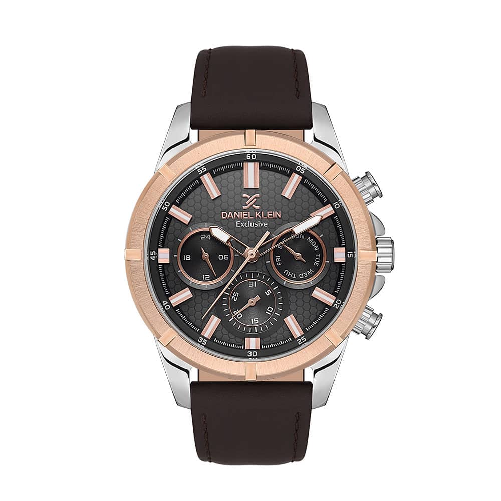 Daniel Klein Exclusive - Ceas Barbatesc Quartz Cafeniu DK.1.13655.3