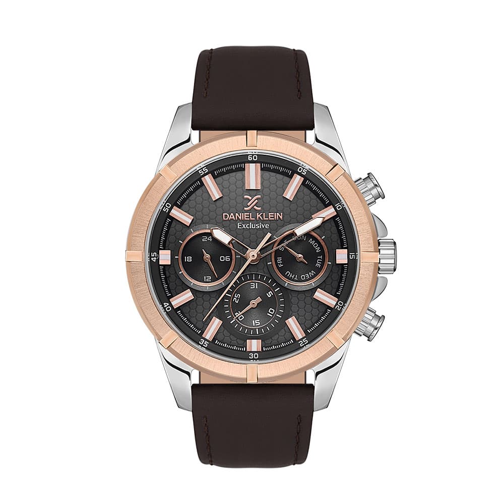 Daniel Klein Exclusive - Ceas Barbatesc Quartz Cafeniu DK.1.13655.3