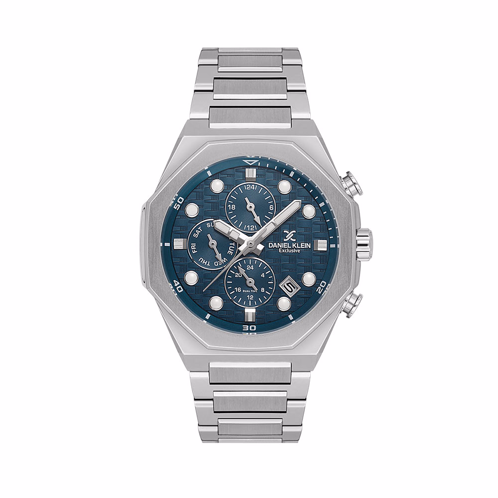 Daniel Klein Exclusive - Ceas Barbatesc Quartz Argintiu DK.1.14217.4