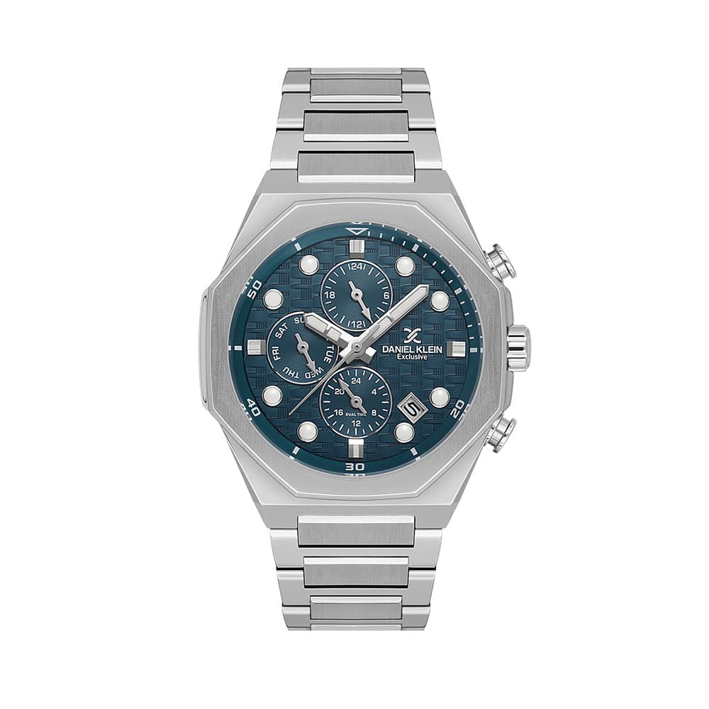 Daniel Klein Exclusive - Ceas Barbatesc Quartz Argintiu DK.1.14217.4