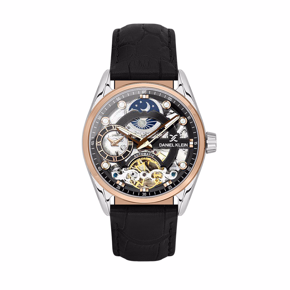 Daniel Klein Skeleton - Ceas Barbatesc Automatic Negru DK.1.13856.5
