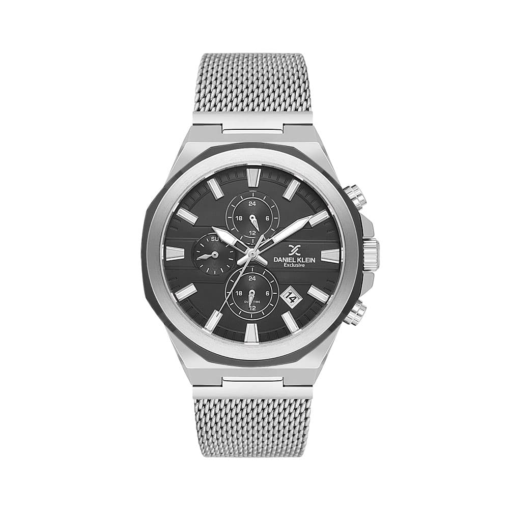 Daniel Klein Exclusive - Ceas Barbatesc Quartz Argintiu DK.1.14234.2