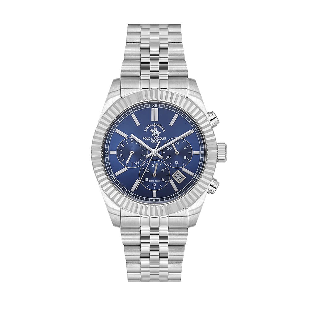 Santa Barbara Polo Legend - Ceas Barbatesc Quartz Argintiu SB.1.10653.3