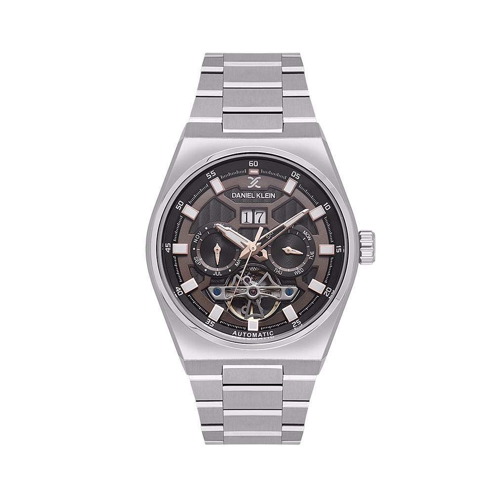 Daniel Klein Skeleton - Ceas Barbatesc Automatic Argintiu DK.1.14014.5
