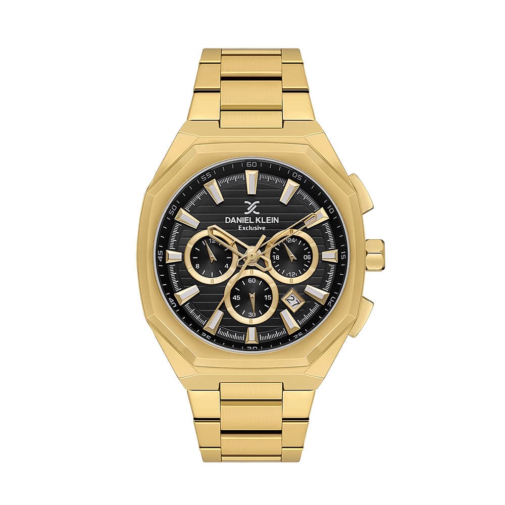 Daniel Klein Exclusive - Ceas Barbatesc Quartz Auriu DK.1.13906.3