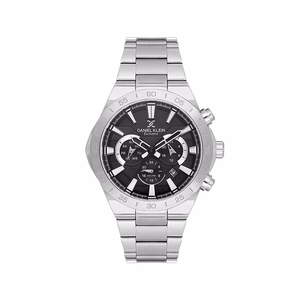 Daniel Klein Exclusive - Ceas Barbatesc Quartz Argintiu DK.1.14253-2