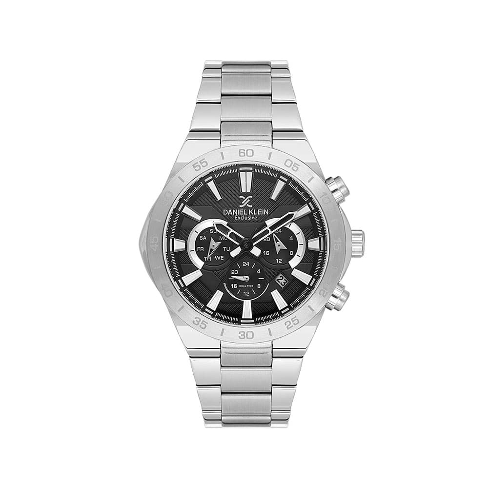 Daniel Klein Exclusive - Ceas Barbatesc Quartz Argintiu DK.1.14253-2