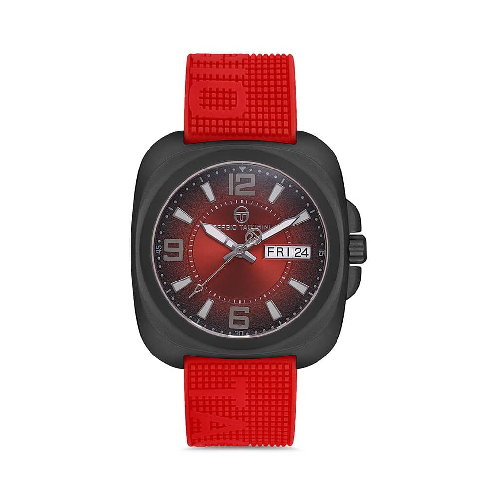 Sergio Tacchini Streamline - Ceas Barbatesc Quartz Rosu ST.1.10092.4