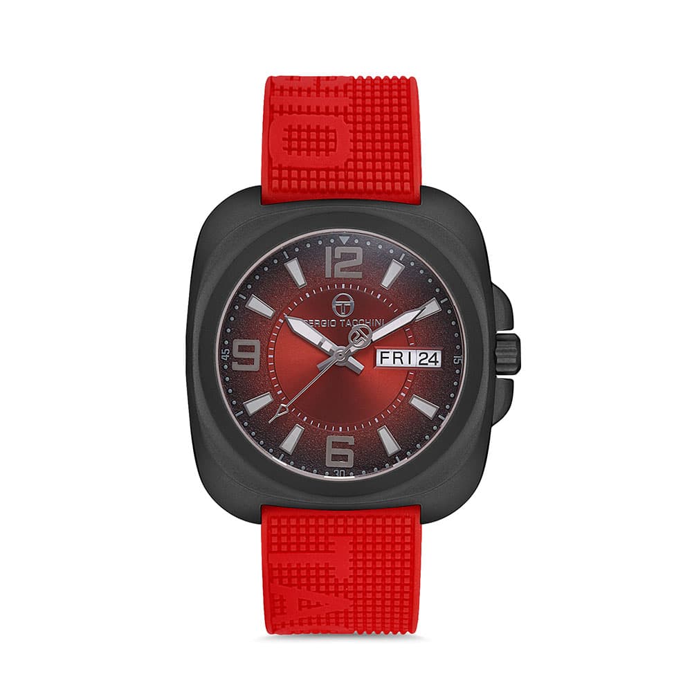 Sergio Tacchini Streamline - Ceas Barbatesc Quartz Rosu ST.1.10092.4