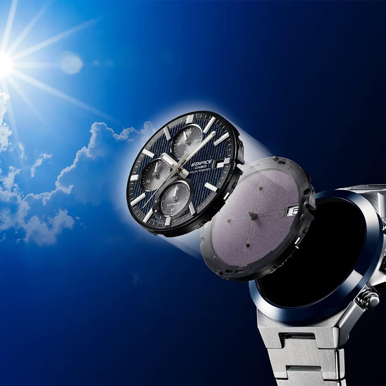 Мъжки часовник Casio Edifice Solar Chronograph - EFS-S650D-2AEF